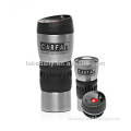 LAKE 14oz stainless steel travel mugs with rubber grip